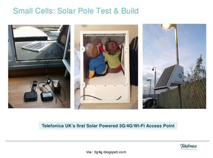 Telefonica UK’s first solar powered 3G/4G/Wi-Fi Access Point